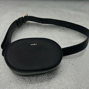 DKNY black belt bag, moon bag, fanny pack